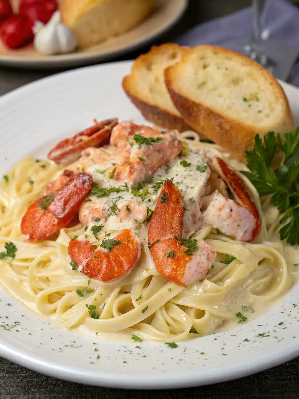 Cajun Lobster, Crab, and Salmon Alfredo - Recipe High