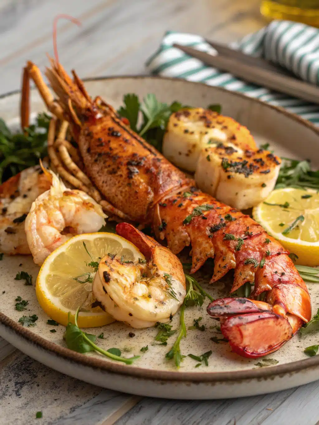 GRILLED LOBSTER AND SHRIMP - Recipe High