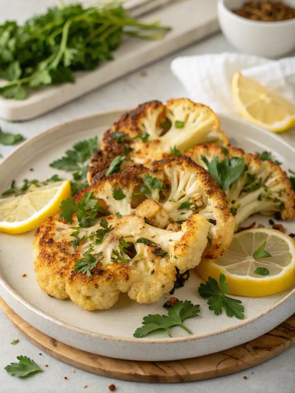 Roasted Cauliflower Steaks - Recipe High